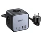 Зарядний пристрій Ugreen CD268 65W Diginest Cube 2 USB-C 2 USB-A з розетками чорно-сіре (LKMTR_807833) - зображення 1