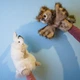 М'яка іграшка на руку Hansa серія Puppet Білий кролик 34х20 см - изображение 5
