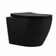 Унітаз підвісний Qtap Robin New Ultra Quiet безобідковий з сидінням Soft-close MATT BLACK QT13332381АSMB - изображение 7