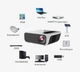Мультимедійний проектор TouYinger L7 T8 Pro Full HD HDMI USB PC 1080p LED для домашнього кінотеатру Чорно-білий - зображення 2