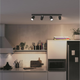 Philips - Точечный светильник 4xGU10/5,5W/230V черный светодиодный - изображение 2