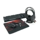 Набір 4 в 1 XSTRIKE XS-2030, Навушники+ клавіатура+ мишка+ килимок, Black, Box - изображение 1