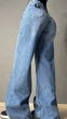 Джинсы женские Mikaletta 13479 BTL Wide Leg Palazzo широкие 38 синие - изображение 2