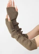 Женские митенки телесные длинные перчатки бежевые One Size - изображение 1