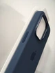 Чохол силіконовий протиударний Silicone Case MagSafe для Apple Iphone 14 Pro Max (6.7") Storm Blue - зображення 3