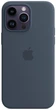Чохол силіконовий протиударний Silicone Case MagSafe для Apple Iphone 14 Pro Max (6.7") Storm Blue - зображення 9