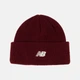 Бордовая шапка New Balance Cuff Knit Hat (LAH00543MOA) - изображение 1