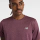 Мужская бордовая футболка New Balance RC Essential 46 (S) (MT41253FDP) - изображение 4