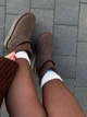 Угги женские замшевые зимние UGG на меху шоколадные 36 (6010) - изображение 10