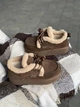 Угги короткие зимние UGG натуральная замша, наполнитель мех S7985-35 коричневые 39 - изображение 1