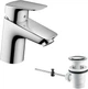 Змішувач HANSGROHE Logis 70 для умивальника з донним клапаном Push-Open (71070000) - зображення 1