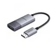 Адаптер переходник Ugreen Displayport to HDMI 2.1 8K True HD 0.2 м Gray (MM137) - изображение 1