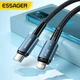 Кабель зарядный ESSAGER USB-C to Lightning Sunset 20W Charging Cable 2м Black (EXCTL-CGA01) - изображение 7