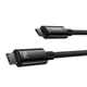 Кабель Baseus Tungsten Gold Type-C to Type-C 240W 2 м Black (CB000038) - изображение 2