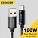 Кабель зарядний Essager USB-A to Type-C Enjoy LED Digital Display 7A 2м Black (EXCT-XYA01-P) - зображення 6
