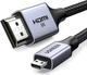 Перехідник кабель UGREEN Micro HDMI-HDMI 2.1 Aluminum Shell Braided 48Gbps Ultra High Speed 1 м Black (HD164) - зображення 1