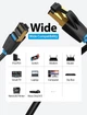 Патч корд Vention сетевой кабель RJ45 Cat8 SFTP 40 Гбит/с круглый 0.5 м Black (IKABD) - изображение 4