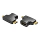 Перехідник адаптер Vention HDMI-mini HDMI-micro HDMI Black (AGFB0) - зображення 1