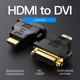 Адаптер перехідник Vention HDMI — DVI двоспрямований Black (ECCB0) - зображення 4