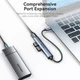 Многопортовый адаптер Vention USB 3.0 хаб нUSB 3.0 + 3x USB 2.0 0.15м 4 в 1 5 Гбит/с Gray (CKOHB) - изображение 5