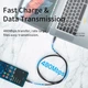 Кабель зарядный ESSAGER USB Type-C to USB Type-C 100 W Charging Data Cable 0.5 м Black (EXCTT1-CGB01) - изображение 5
