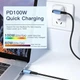 Кабель зарядний ESSAGER USB Type-C to USB Type-C 5 А 100 W кутовий 1 м Black (ES-X16) - зображення 2