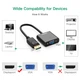 Адаптер перехідник UGREEN DisplayPort to VGA з вбудованим чипсетом 0.26 м Black (DP109) - зображення 2