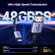 Переходник кабель UGREEN Micro HDMI-HDMI 2.1 Aluminum Shell Braided 48Gbps Ultra High Speed 2м Black (HD164) - изображение 3