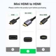 Переходник адаптер UGREEN HD160 Mini HDMI to HDMI 4K 60Hz HDR 3D Grey (90593) - изображение 2