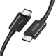 Кабель зарядный Ugreen USB Type1 1-C - USB Type-C Thunderbolt 4 40 Гбит/с м Black (US501) - изображение 1
