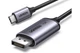 Кабель Ugreen USB-C DisplayPort 2.1 Thunderbolt 4 DP 16k 30hz 10k 60hz 8k 120hz 4k 240hz 1 м Grey (CM707) - изображение 1