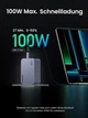 Зарядное устройство сетевое Ugreen Nexode Pro 100W GaN Charger Mini USB C с 3 портами Grey (X757) - изображение 2