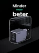 Зарядний пристрій мережевий Ugreen Nexode Pro 65 W GaN Charger Mini USB C з 3 портами Grey (X755) - зображення 7