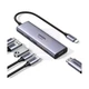 USB-концентратор UGREEN 6-in-1 Multifunctional USB-C USB-C TO HDMI+USB-A 3.2+USB 3.2 C+PD Power Grey (CM511) - зображення 1