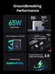 Мережевий зарядний пристрій UGREEN Nexode Pro 65 W 3-Port GaN Mini Fast Charger Space Gray (X755) - зображення 2