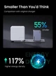 Мережевий зарядний пристрій UGREEN Nexode Pro 65 W 3-Port GaN Mini Fast Charger Space Gray (X755) - зображення 10