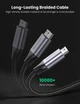 Дата кабель UGREEN USB 3.0 - Micro USB Type-B Hard Drive Cables 5 Gbps 0.25 м Black (US374) - изображение 3
