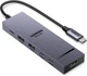 USB-концентратор UGREEN Revodok Pro 10Gbps USB C Hub HDMI 4K @ 60Hz USB C Adapter Grey (CM818) - зображення 1