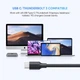 Дата кабель UGREEN Micro B to USB C Hard Drive Cables 0.25 м Black (US312) - изображение 4