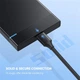 Дата кабель UGREEN Micro B to USB C Hard Drive Cables 0.25 м Black (US312) - изображение 6