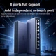 Комутатор UGREEN 8-портовий Gigabit Ethernet Switch в алюмінієвому корпусі (CM634) - зображення 2