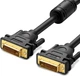 Двухканальный цифровой видеокабель UGREEN DVI-D 24+1 для DVD, ноутбуков, HDTV и проекторов 3 м Black (DV101) - изображение 1