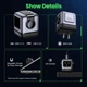 Зарядний пристрій мережевий Ugreen Nexode Uno 65 W USB C Charger Block Robot Design Black (CD361) - зображення 5