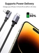 Кабель зарядный UGREEN USB-C to Lightning MFi с углом 90 градусов 1.5 м Black (US305) - изображение 3