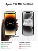Кабель зарядный UGREEN USB-C to Lightning MFi с углом 90 градусов 1.5 м Black (US305) - изображение 4