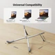 Настольная подставка для ноутбука UGREEN Laptop Stand Foldable Ventilated Notebook Stand Silver (LP702) - изображение 7