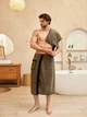 Парео-килт юбка для бани 85х150 см Кофейный (Д-novo-m-sauna-0035) - изображение 3