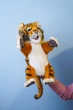 М'яка іграшка на руку Hansa серія Puppet Тигр 31х19 см - изображение 5