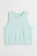 Топ H&M 1041699 146-152см бірюзовий - изображение 1