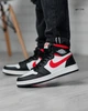 Кросівки чоловічі NK Jordan Retro 1 Hight 42 (26.5 см) Black White Red (арт 1316) - изображение 4